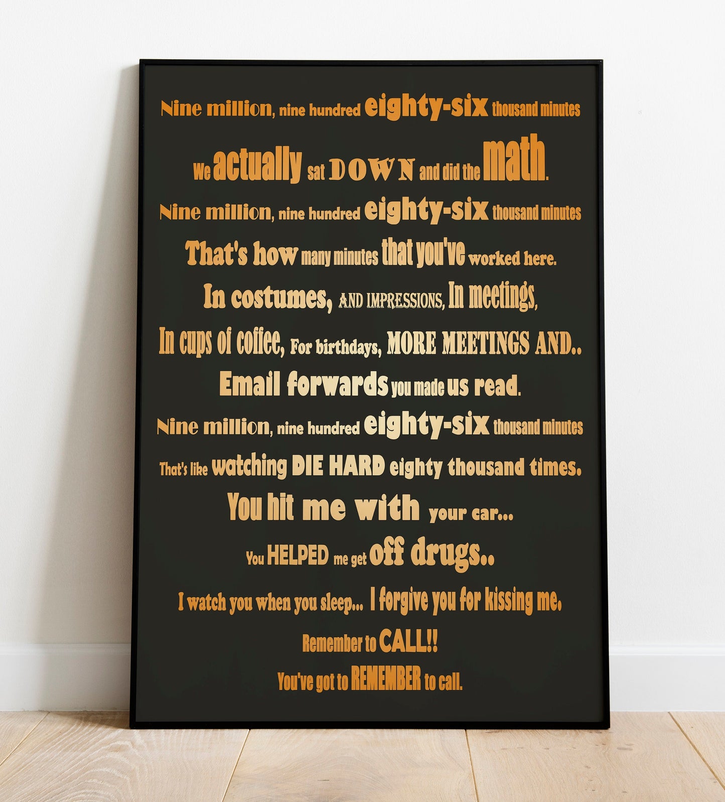 The Office (US) 9,986,000 minutes Poster