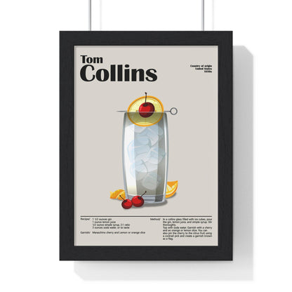 Tom Collins Cocktail Poster - Poster Kingz