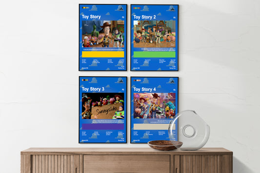 Toy Story 1,2,3,4 Movie Poster - Poster Kingz